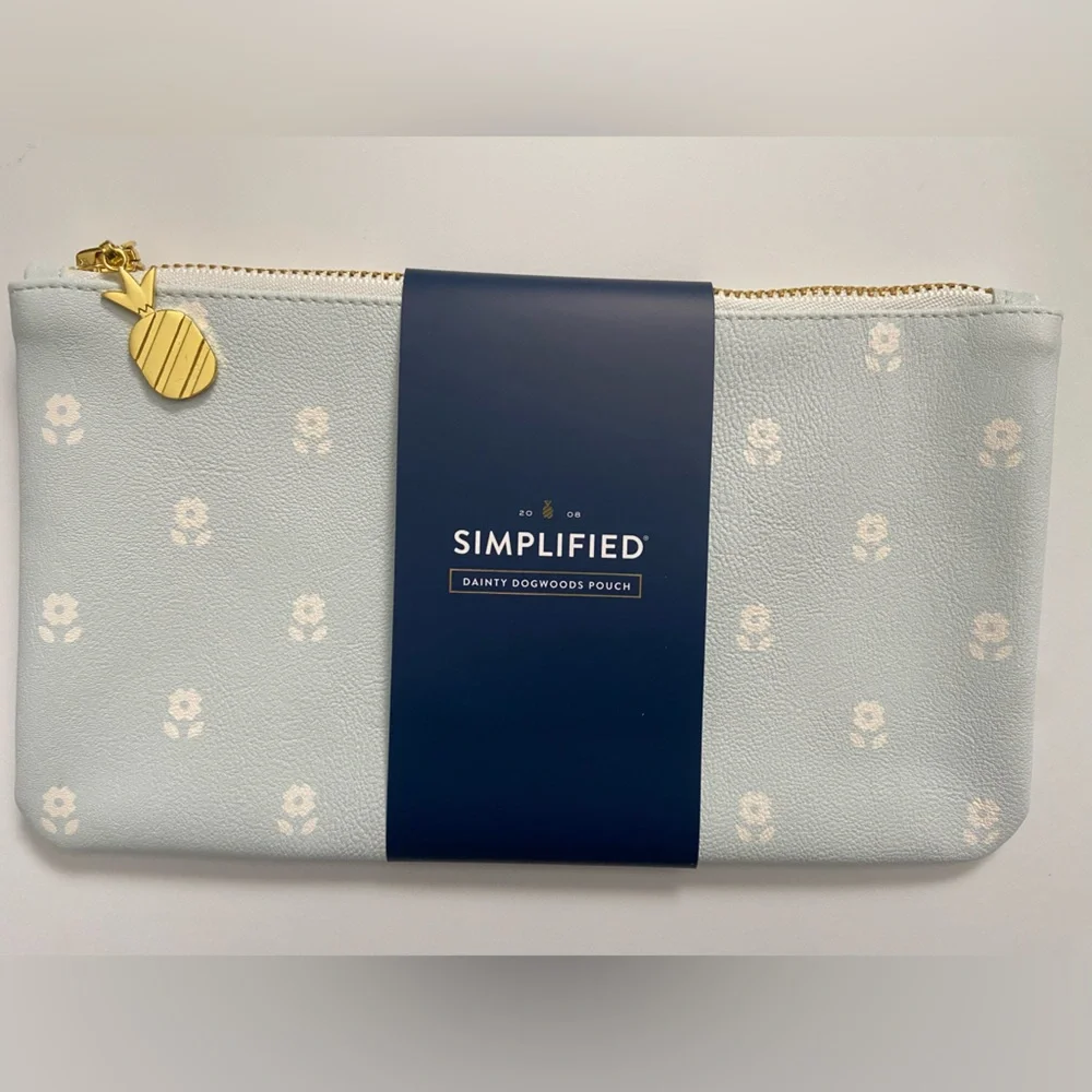 Emily Ley Simplified Pouch Dogwood Pattern NWT! Planner Acessory